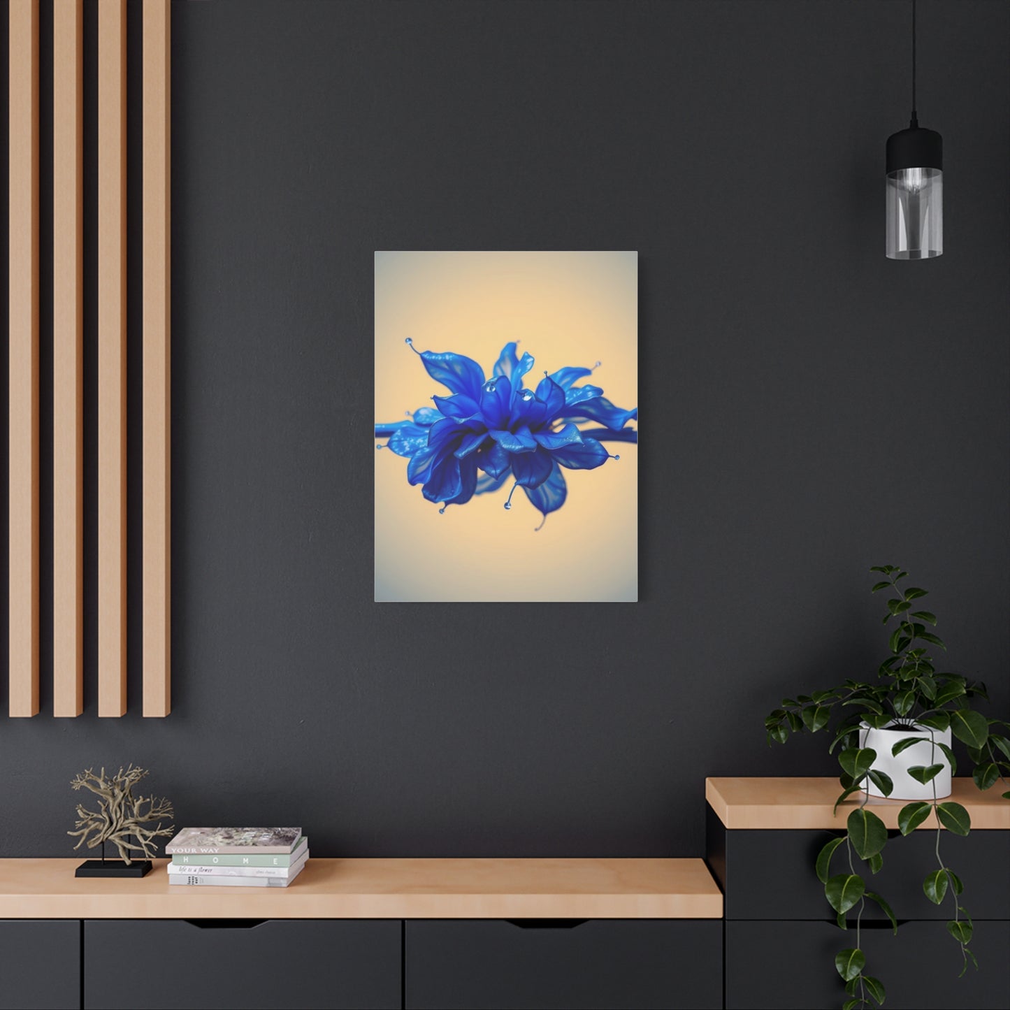 Supreme Collection Blue & Gray Art Wall Art & Canvas Print