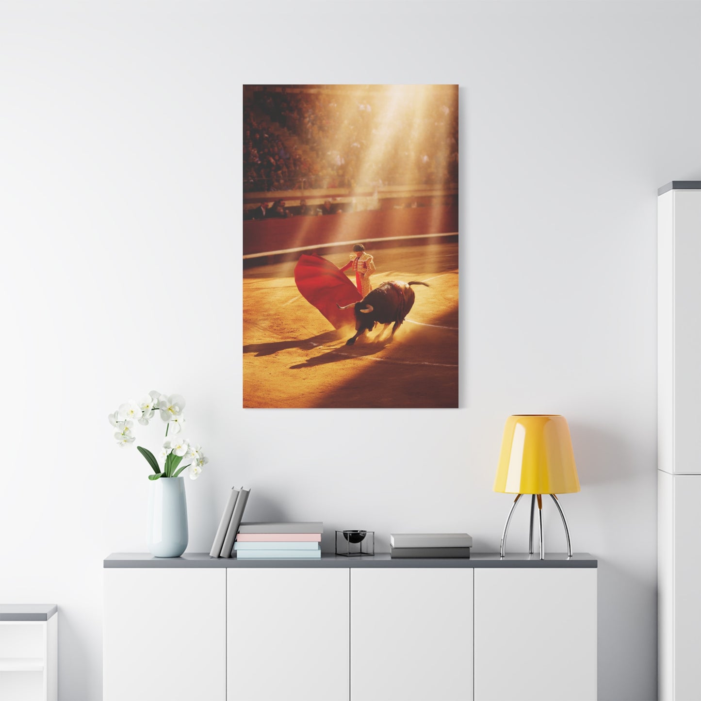 Golden Arena Matador Bullfight Wall Art & Canvas Print