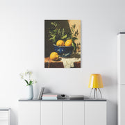 Sicilian Lemon Bowl Still Life Wall Art & Canvas Print