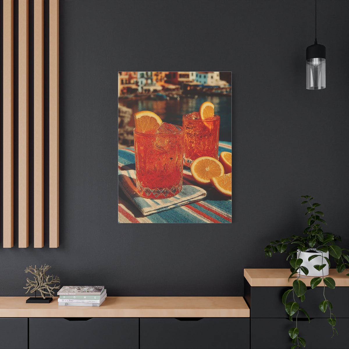 Aperol Spritz Terrace Drinks Wall Art & Canvas Print