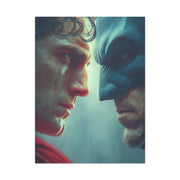 Batman vs Superman Intense Close-Up Poster Wall Art & Canvas Print