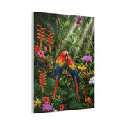 Vibrant Jungle Parrot Paradise Tropical Wall Art & Canvas Print