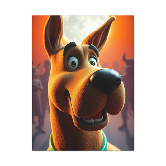 Scooby-Doo (TV Series) Characters Art Supreme Canvas Wall Art & Canvas Print