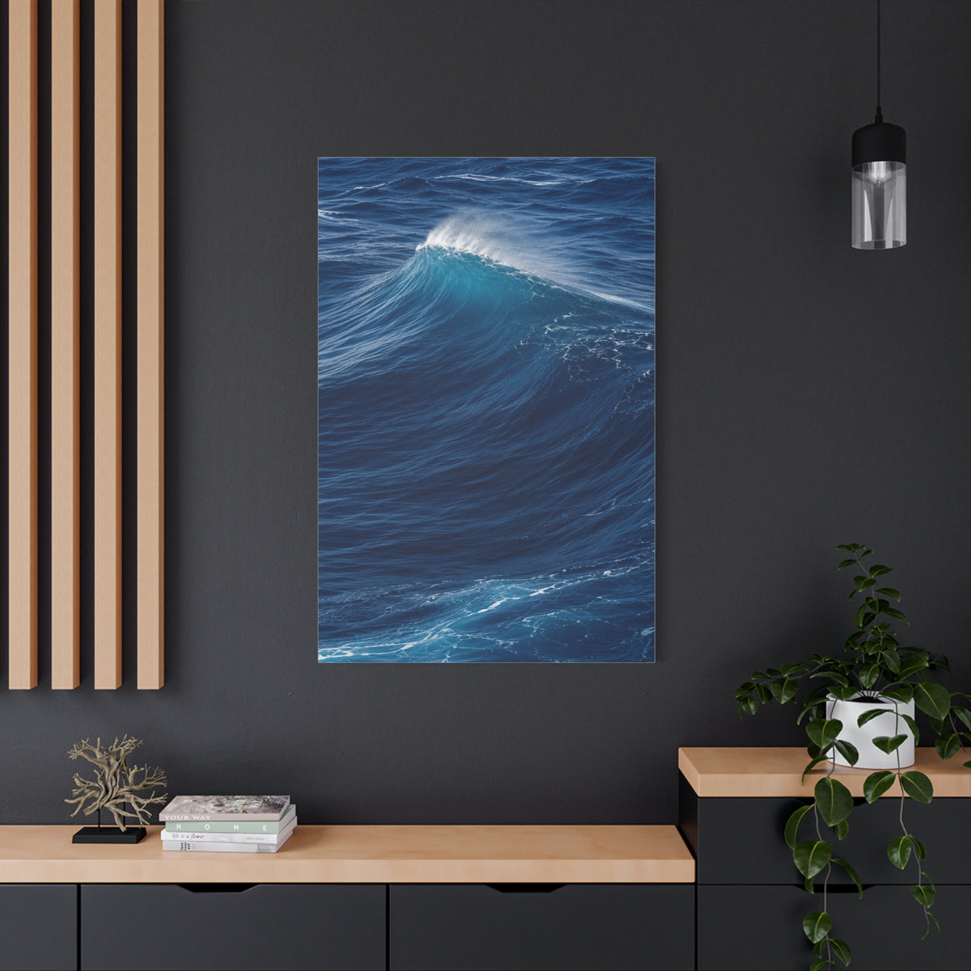 Open Ocean Cresting Wave Study Wall Art & Canvas Print