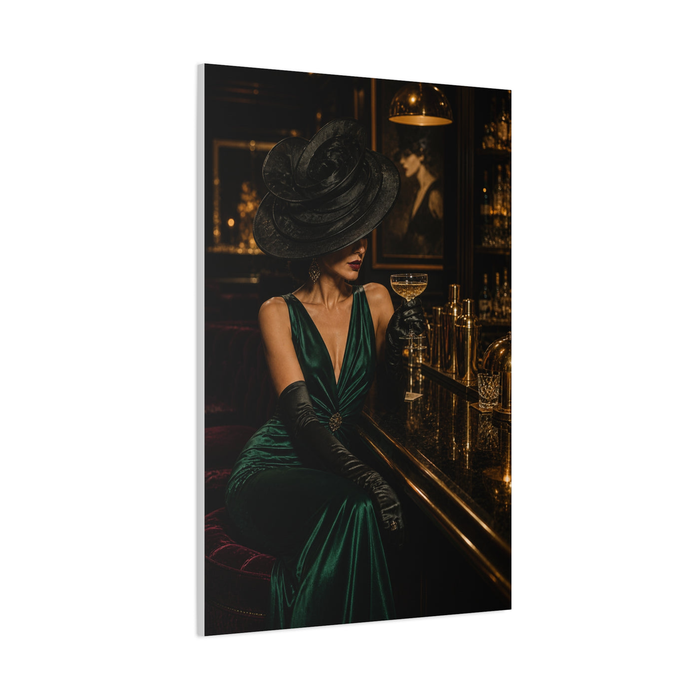 Couture Lounge Muse Portrait Wall Art & Canvas Print