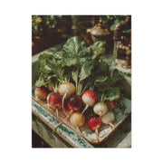 Fresh Garden Radishes Farm Sink Wall Art & Canvas Print
