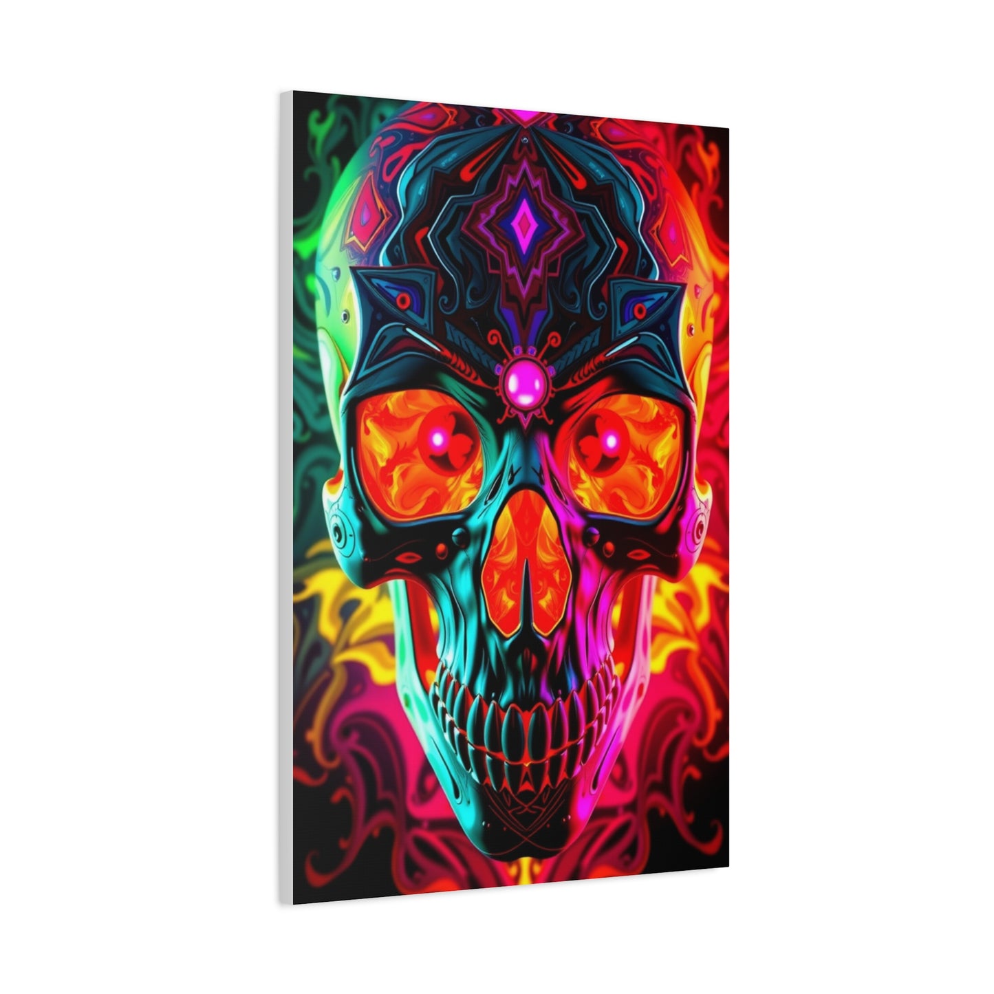 Supreme Art Of 3D Trippy Skull Art By Ali Gulec Art Collection Wall Art & Canvas Print