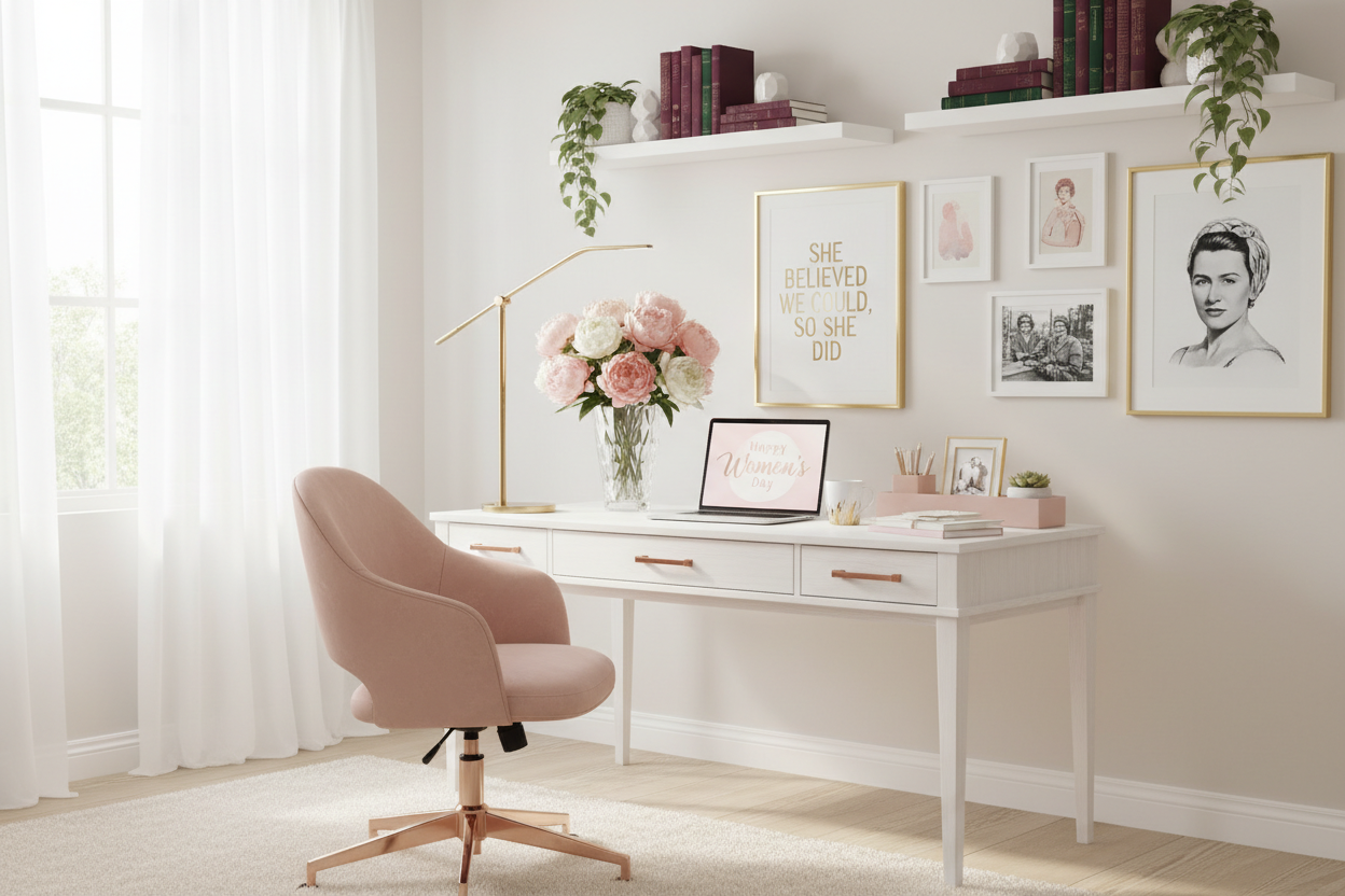 Celebrate Women’s Day: Inspiring Home Office Ideas for Her